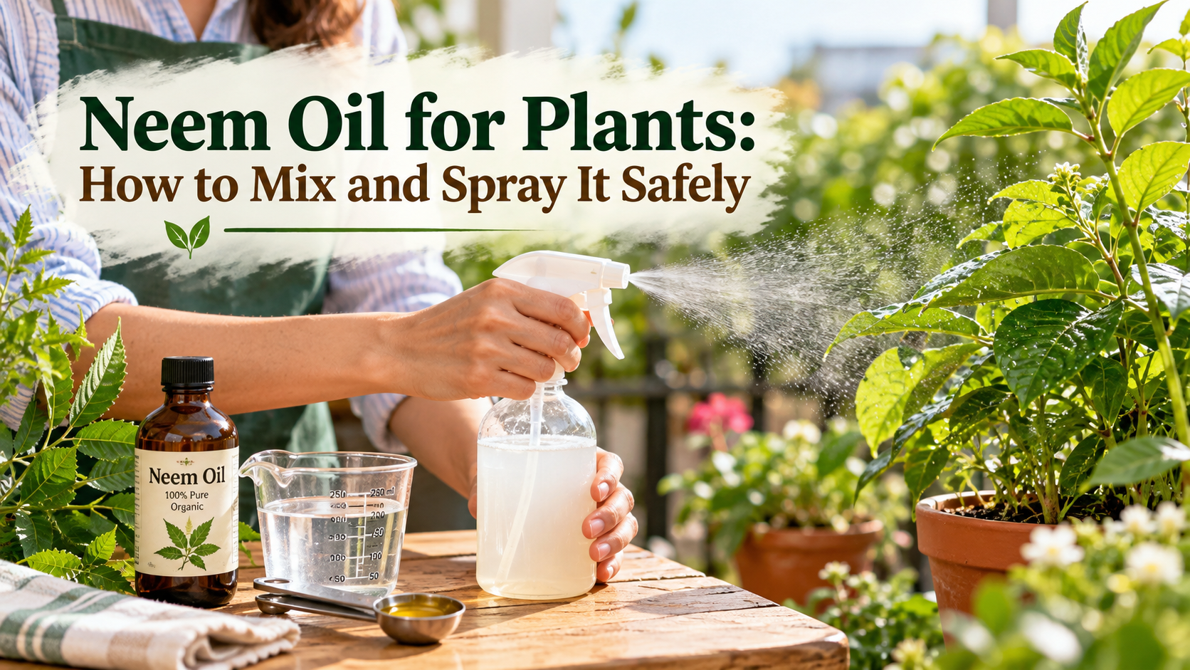 Neem Oil for Plants: How to Mix and Spray It Safely