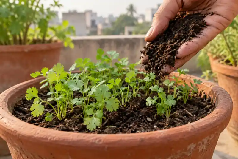 How to Grow Coriander in Pots: A Dhaniya Guide for Indian Homes — image 2