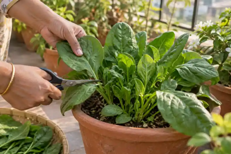 How to Grow Palak in Pots: A Winter Spinach Guide for Indian Homes — image 3