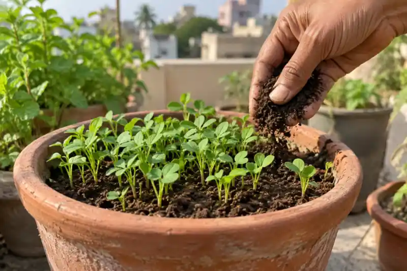 How to Grow Methi in Pots: A Fenugreek Guide for Indian Homes — image 2