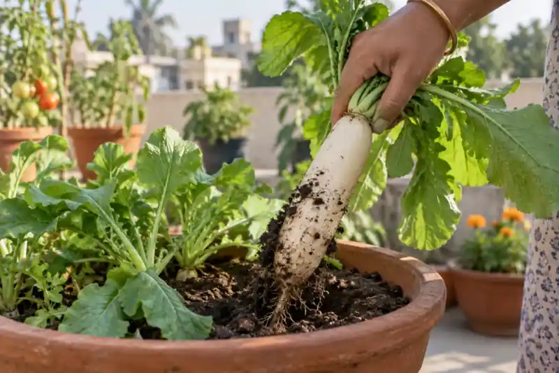 How to Grow Radish in Pots: A Mooli Guide for Indian Homes — image 1
