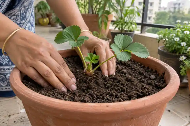 How to Grow Strawberries in Pots: A Winter Guide for Indian Homes — image 1