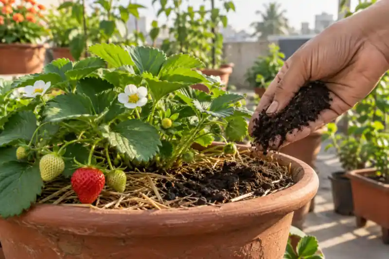 How to Grow Strawberries in Pots: A Winter Guide for Indian Homes — image 2